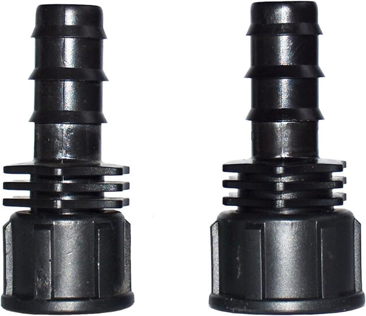 Kitchen Garden Hose Barb Hose Connector 1/2 Female Thread Connector 3/4 20 Pe Plastic Hose Barb Garden Irrigation Accessories 10 Pcs (Diameter : 1/2'')/3/4''