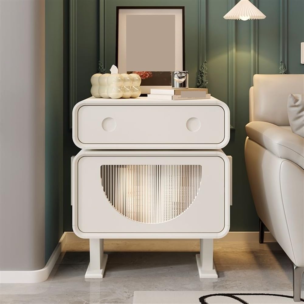 Table de chevet élégante pour optimiser le rangement des petits espaces de la chambre