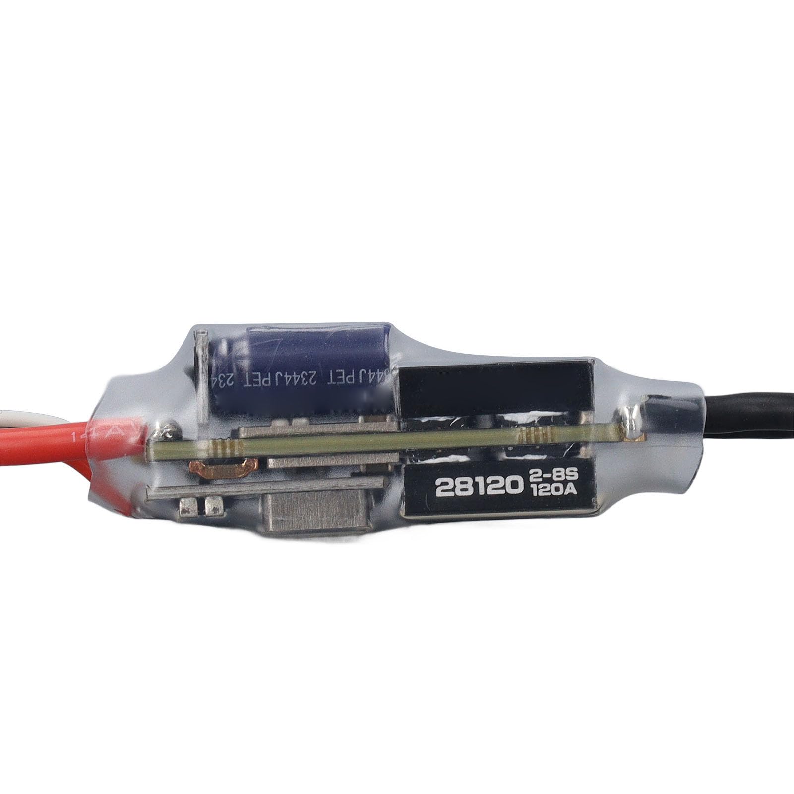 Cocoarm Regolatore di velocità Elettronico ESC Senza Spazzole con BEC Regolabile da 2 a 8S Lipo 120A STM32G071 128KHz PWM Supporto Protocollo Multiplo per RC Drone Aereo Barca Auto