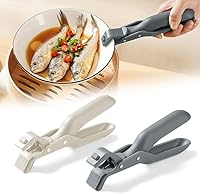 Vista 20 de Pinza antideslizante de silicona con aislamiento térmico, pinza multifunción anti-quemaduras para tazón, pinza para plato caliente, gancho