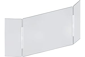 Azar Displays Tri-Fold Protective Plexy Shield
