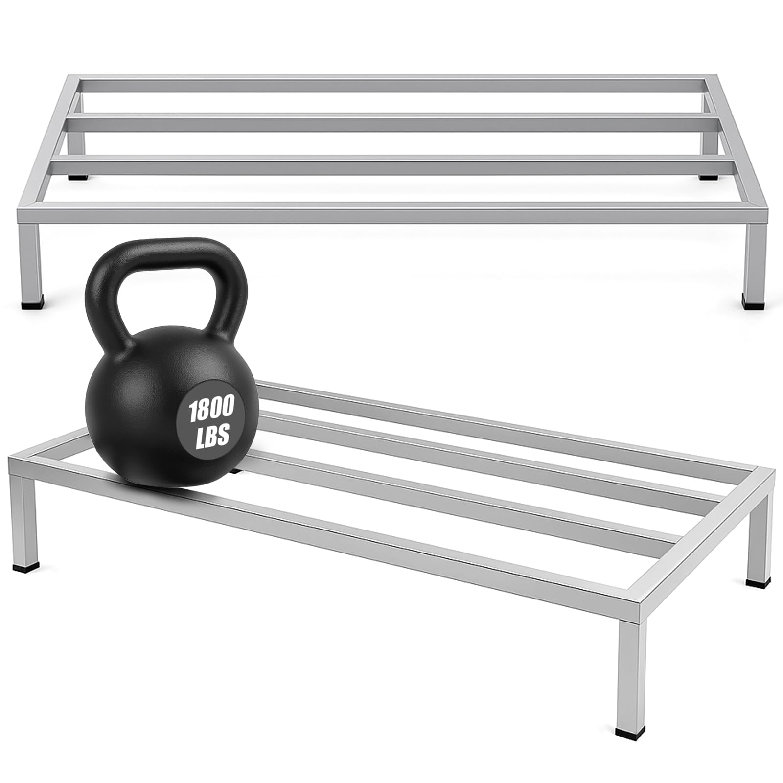 MorningRo 2 Pack Dunnage Rack 48" Long x 24" Wide, 7.9" Height