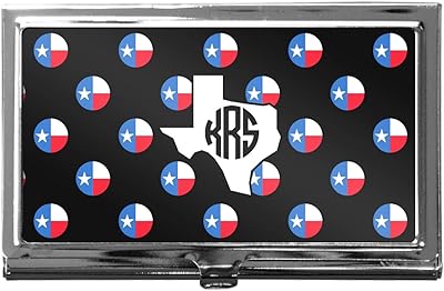 YouCustomizeIt Personalized Texas Polka Dots Business Card Case