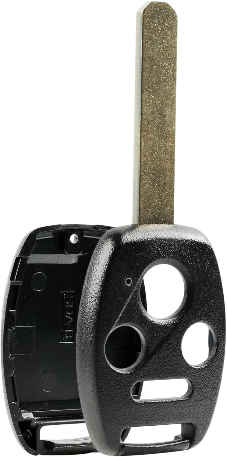 Key Fob Keyless Entry Remote Shell Case & Pad fits Honda 2008-2012 Accord / 2006-2013 Civic EX / 2009-2015 Pilot