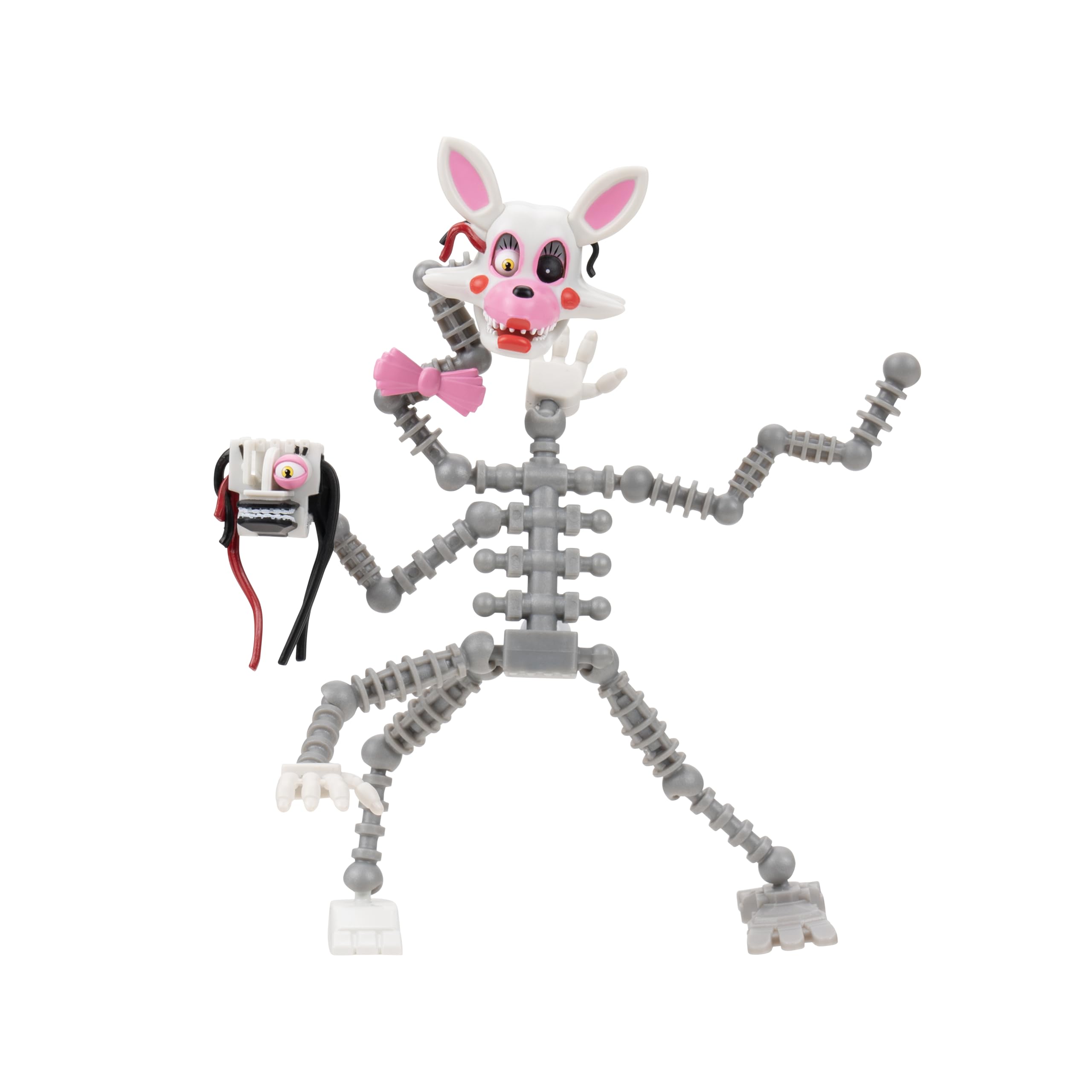 Five Nights at Freddy’s Mangle - 5-Inch Articulated Figure with Jumpscare Feature and Glow-in-The-Dark Eyes