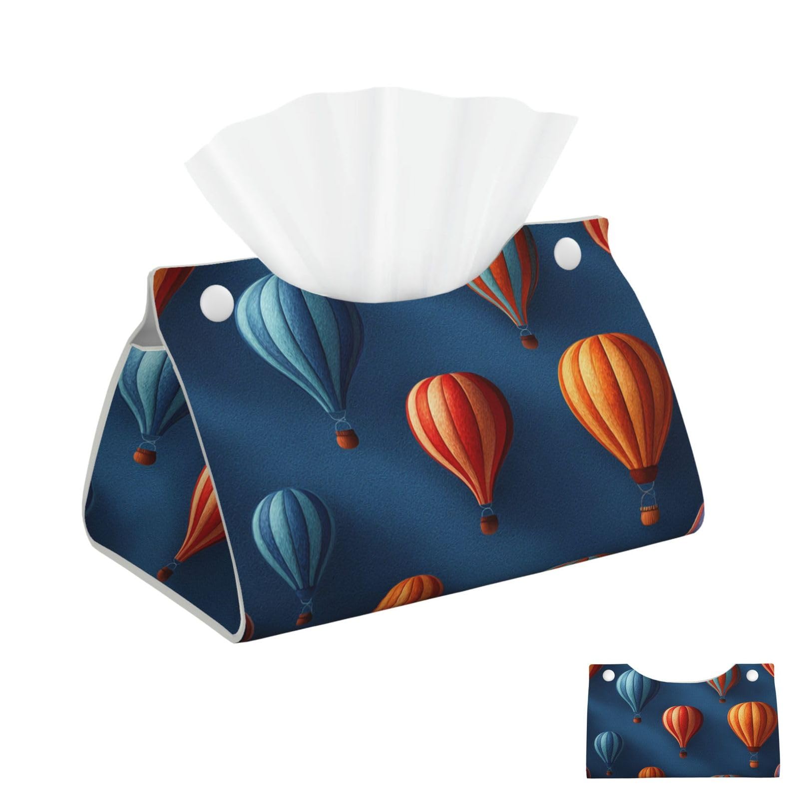 Balloon Pattern Tissue Box Cover Square Cube Boxes