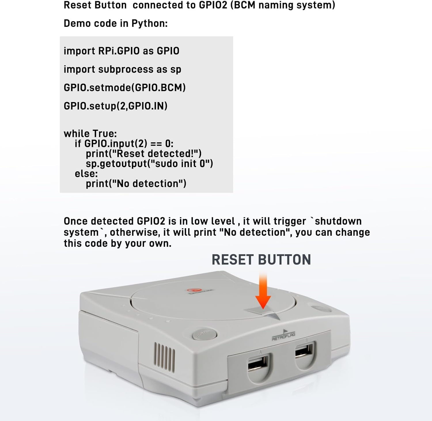 GeeekPi Retroflag Dream Case for Raspberry Pi 5, with Cooling Fan and Aluminum Heatsink, SD Card Slot, USB, LAN and Improved HDMI Ports, and Customizable Reset Button - Image 5