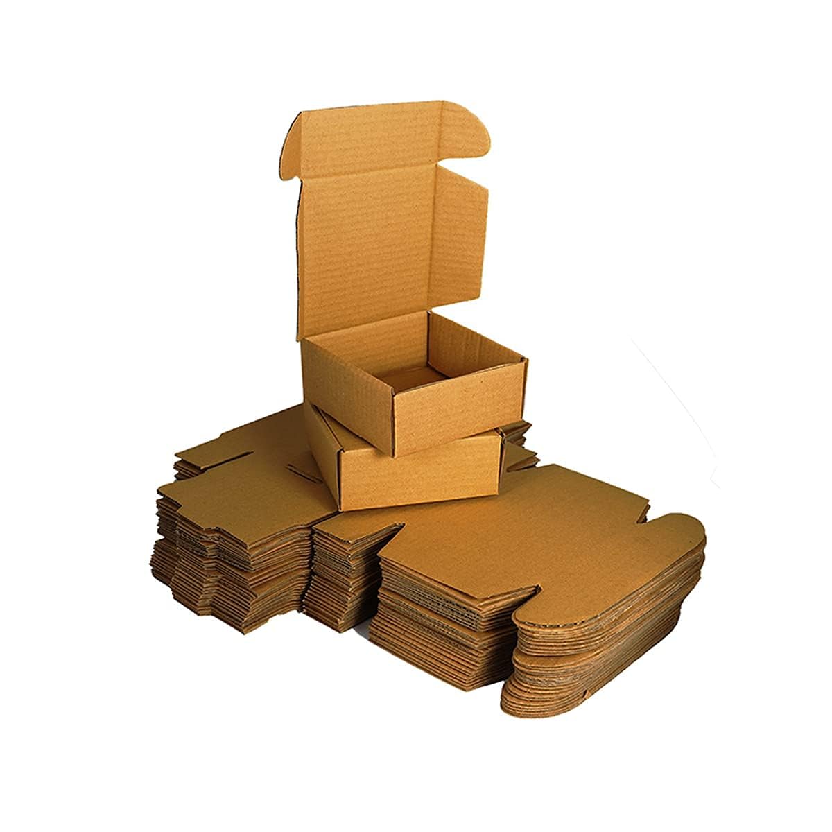 ANTIQ CREATION 3 Ply Brown Flap Auto Lock Corrugated Packaging Box Size: 4x4x1.5 Length 4 inch Width 4 inch Height 1.5 inch 3Ply Corrugated Packaging Box 150 GSM (Pack of 50) (B0D4VCDFXW) Amazon Price History, Amazon Price Tracker