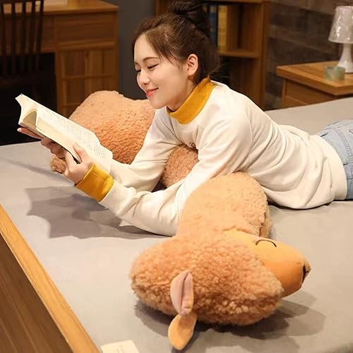 Miniatura 2 de Ryttir Pato de peluche multifuncional de 15 pulgadas con peso con manta de forro polar para sofá, pato de peluche suave con manta de piel sintética,