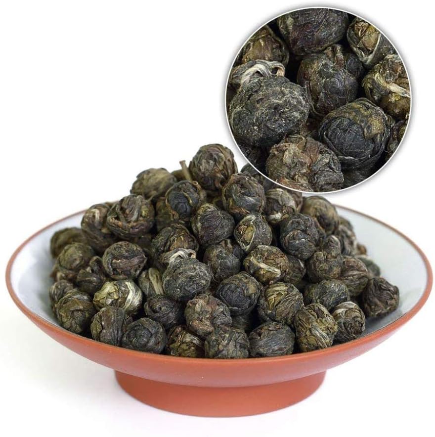 250g Organic Premium Jasmine Dragon Pearl Ball Loose Leaf Chinese Green Tea Jasmine Pearl Tea Slimming Tea