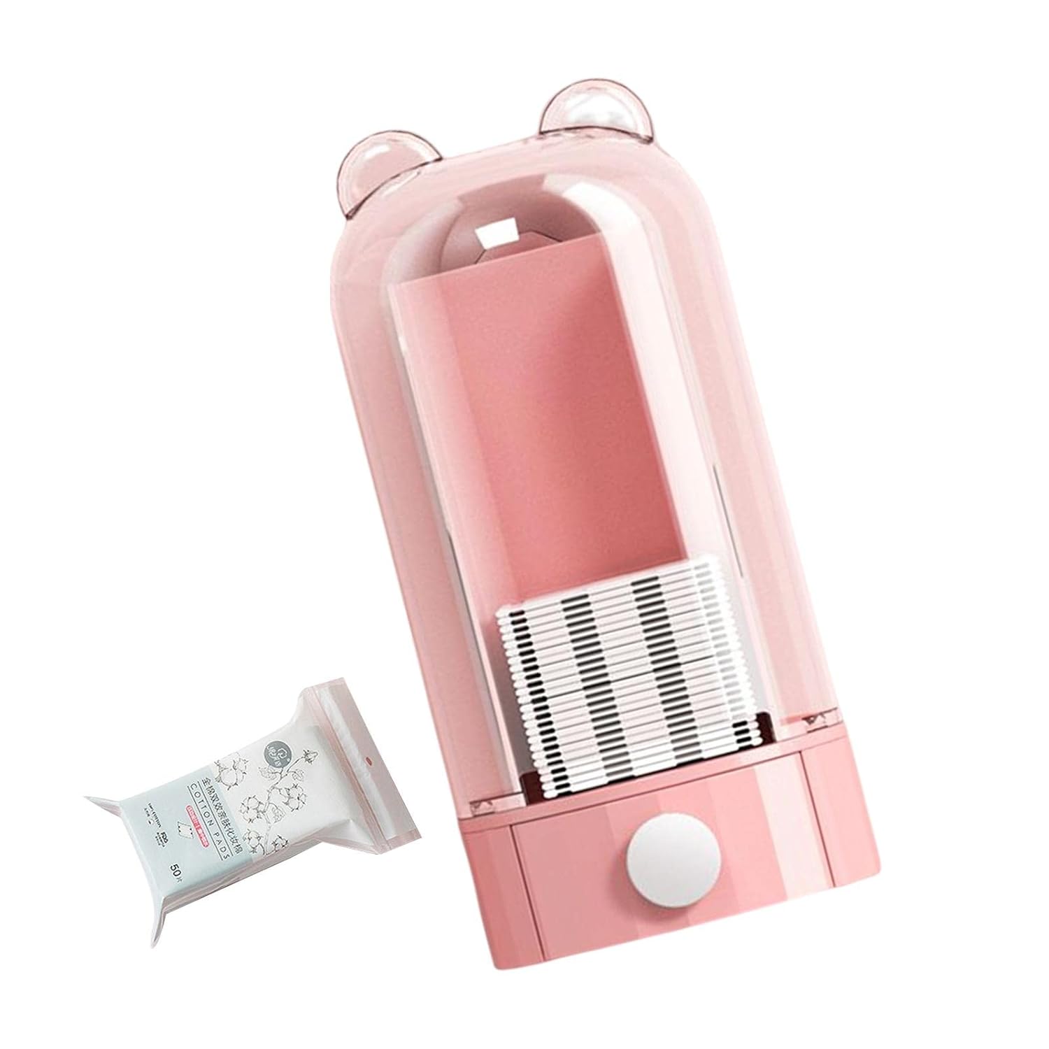 T.O.G. Automatic Cotton Pad Dispenser Cotton Pad Holder for 5x6cm Cotton Pads Pink Amazon.in