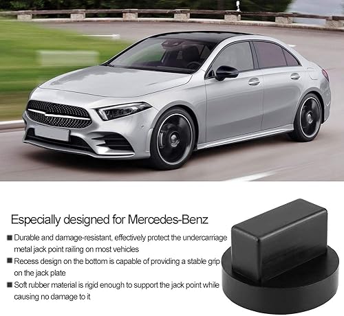 Miniatura 2 de Evgatsauto Adaptador de almohadilla de goma negra, almohadilla de goma para gato de piso, marco ranurado, riel de suelo, almohadilla de elevación