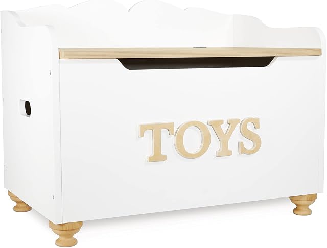 Le Toy Van - Kids Toy Box - Storage Box for Kids Toys White Wooden Toy Box - Wooden Box - Storage Box with Lid for Toddler Toys - Wooden Toy Chest - Age 3 Years +