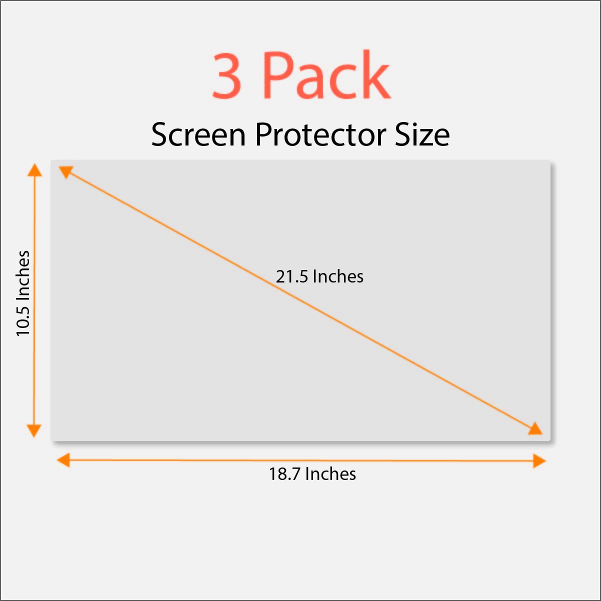 Protection d'écran anti lumière bleue (lot de 3) pour écran large de 54,6 cm écran de bureau. filtrer lumière bleue et soulager les ordinateur fatigue oculaire pour vous aider à mieux Dormir