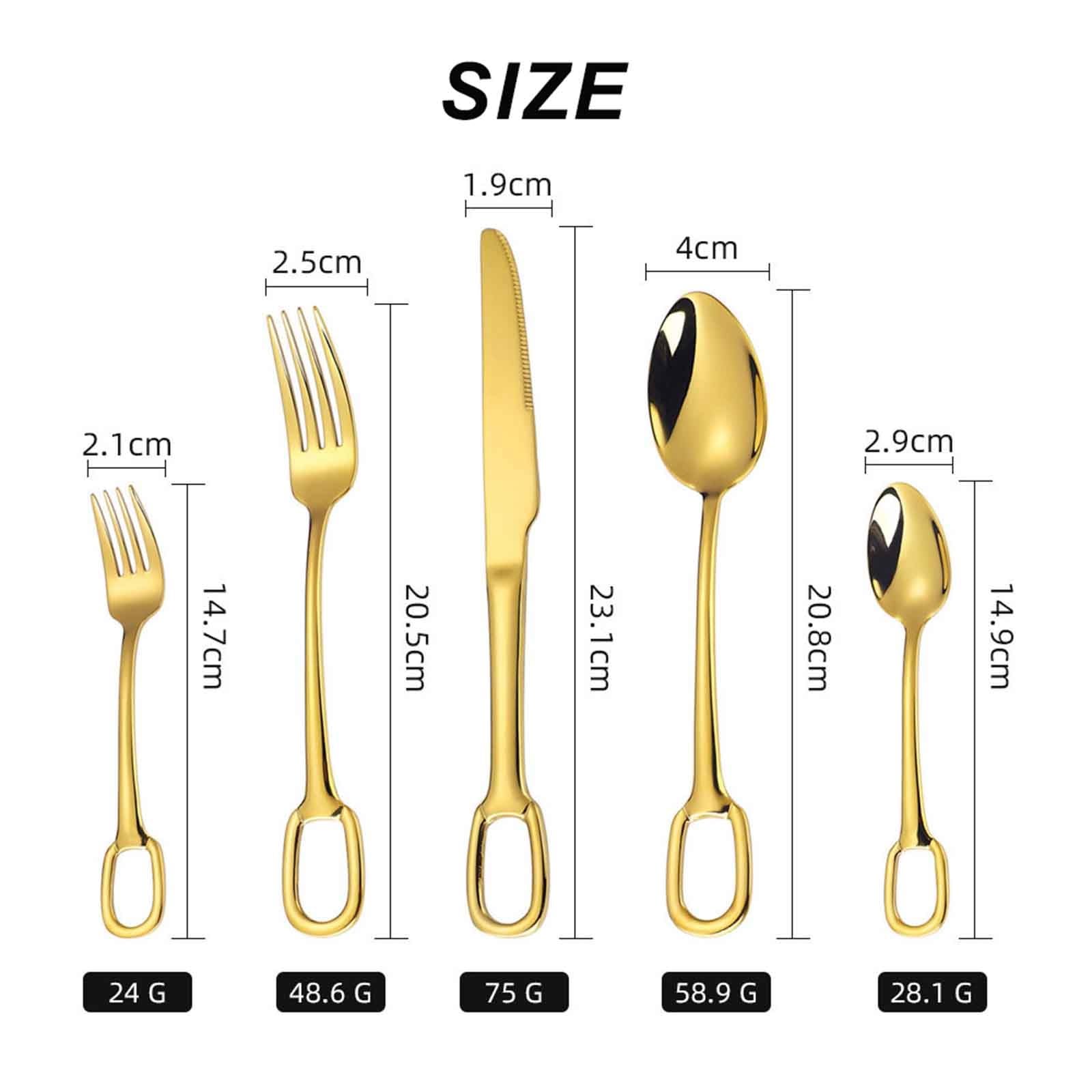 Ensemble Couverts De Table, Set De 5/20 Ménagères Service À Couvert Acier Inoxydable,Ménagère Assortie Poli Miroir, Idéal Comme Cadeau