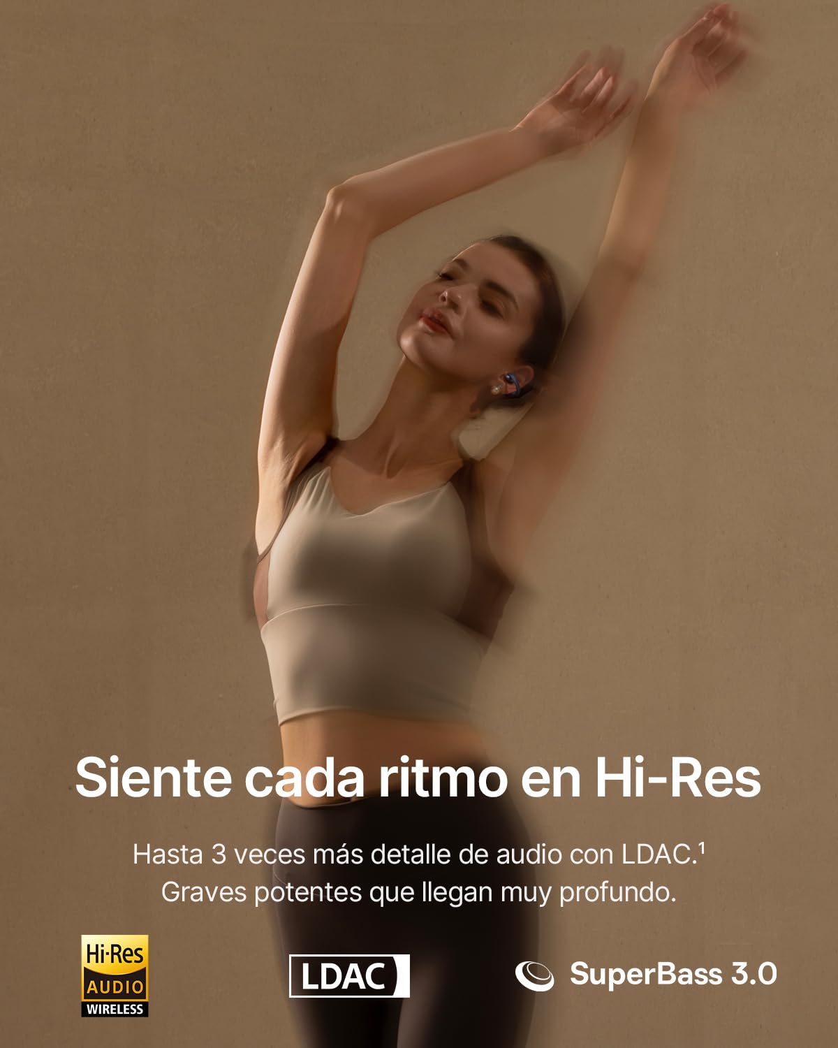 Baseus MC2 Auriculares Abiertos, Auriculares de Clip | CloudComfort 2.0, Hi-Res Audio, LDAC, SuperBass 3.0, Bluetooth 6.0, 4 Micrófonos con IA, 55 h de autonomía, IP67, 5,1 g