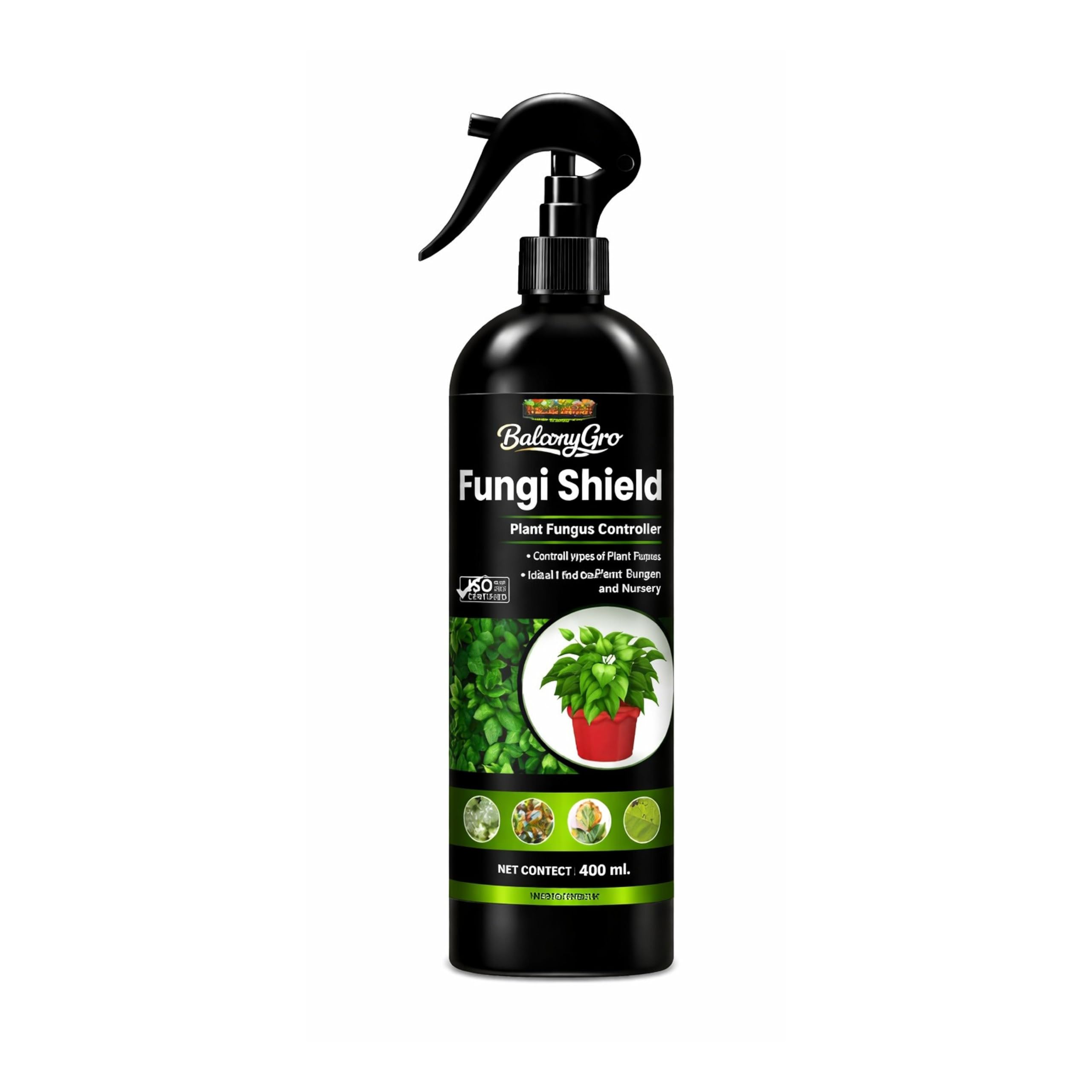 Fungi Shield Plant Fungus Controller Spray for Plants | Controls Leaf Spot, Mold & Mildew | Ready to Use Garden Care Solution | 400 ml-picture-46