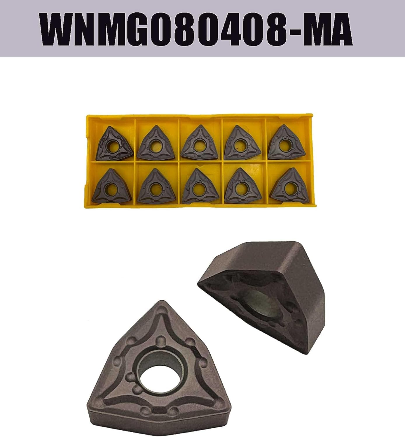 16 mm MWLNR1616H08 Indexierbarer Hartmetalldrehwerkzeugeinsatz-Halter mit 10 Stück WNMG080408-MA WNMG432 Indexierbare Hartmetalldreh-Einsatz-Schneideklinge