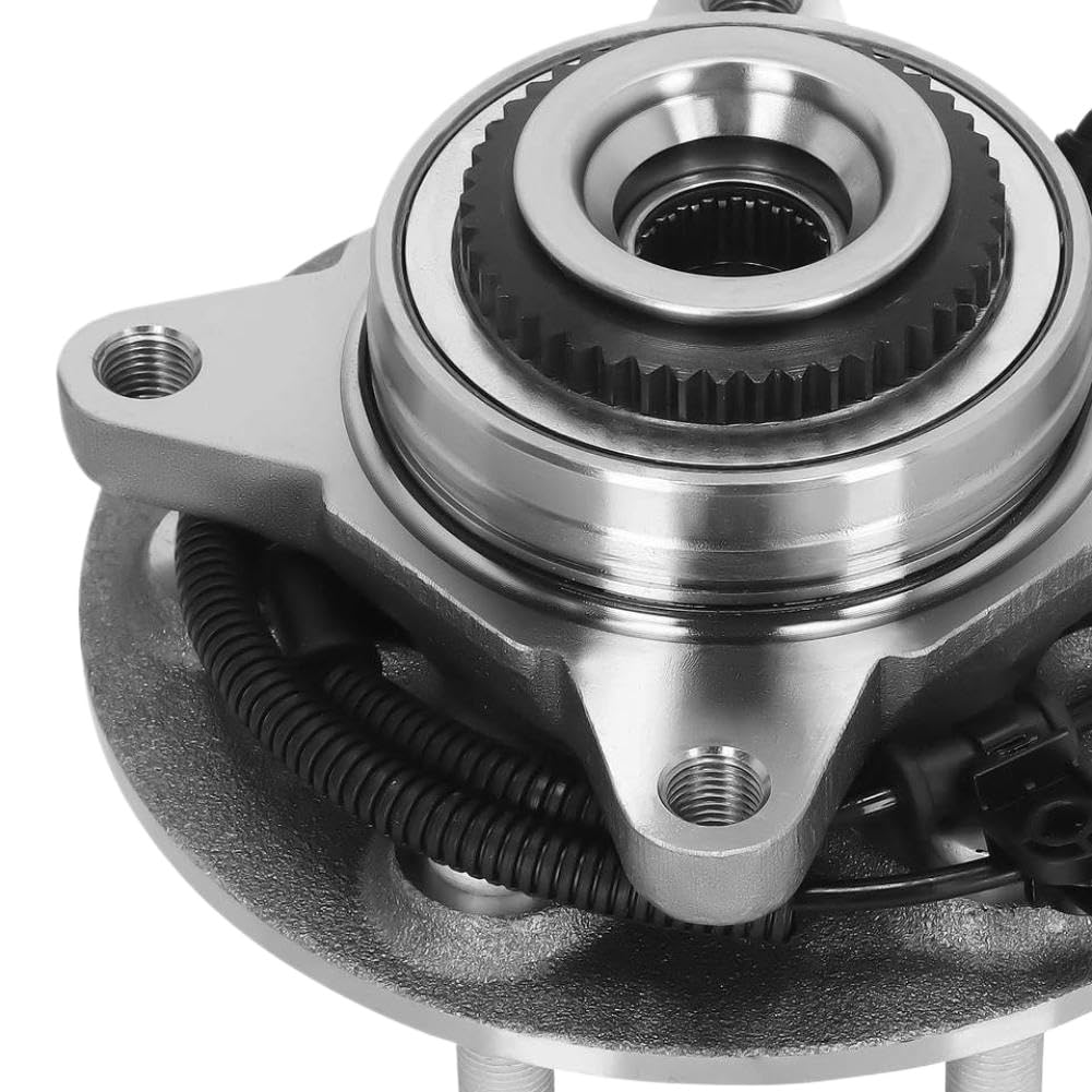 Conjunto de buje y cojinete de rueda delantera con ABS y 6 lengüetas compatible con F150 2018 2019 2020