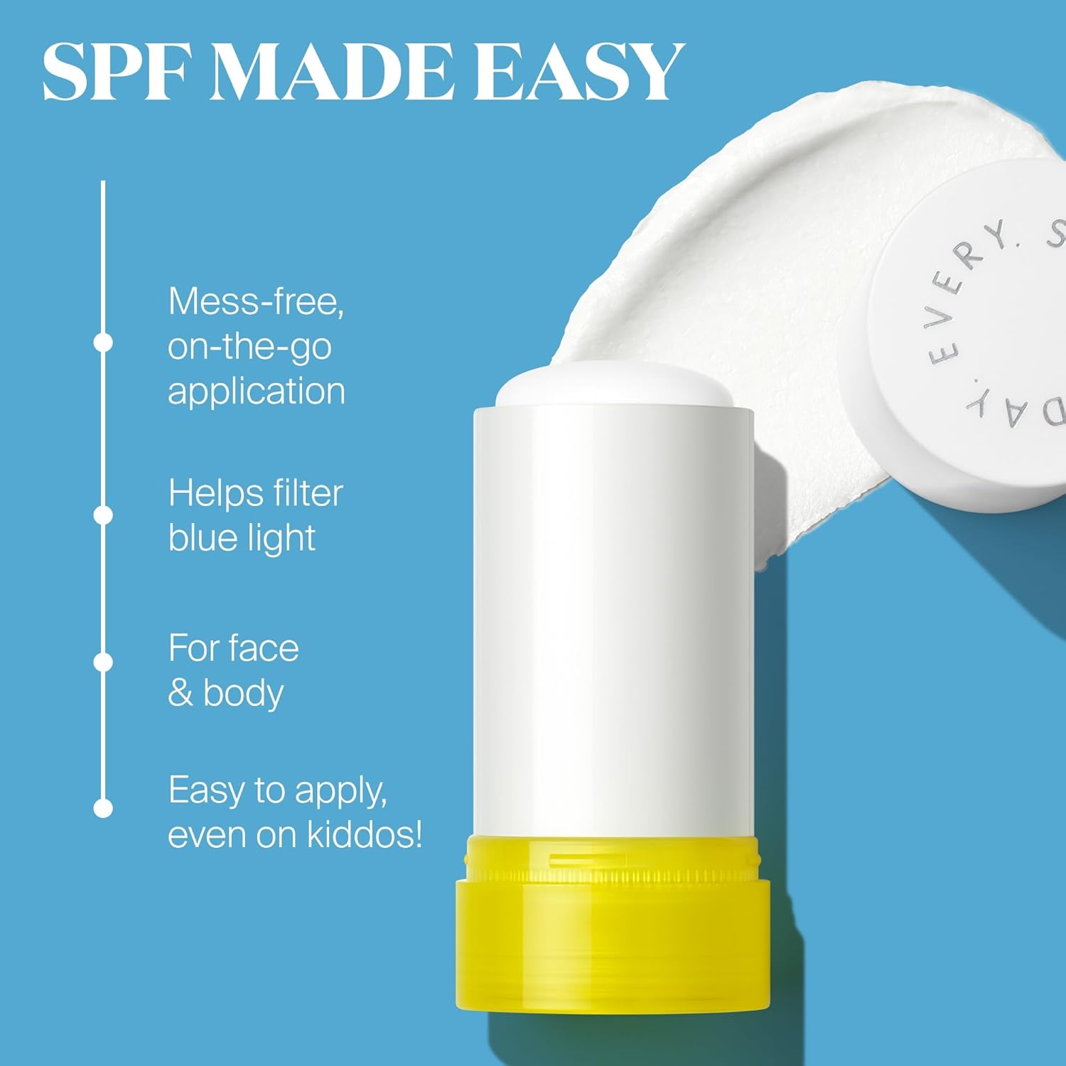 Supergoop! Mineral Sheer Stick SPF 30 Sunscreen - Mineral, Broad Spectrum Sunscreen for Face & Body - Helps Filter Blue Light - Natural Finish - For All Skin Types - 0.7 fl oz - Image 6