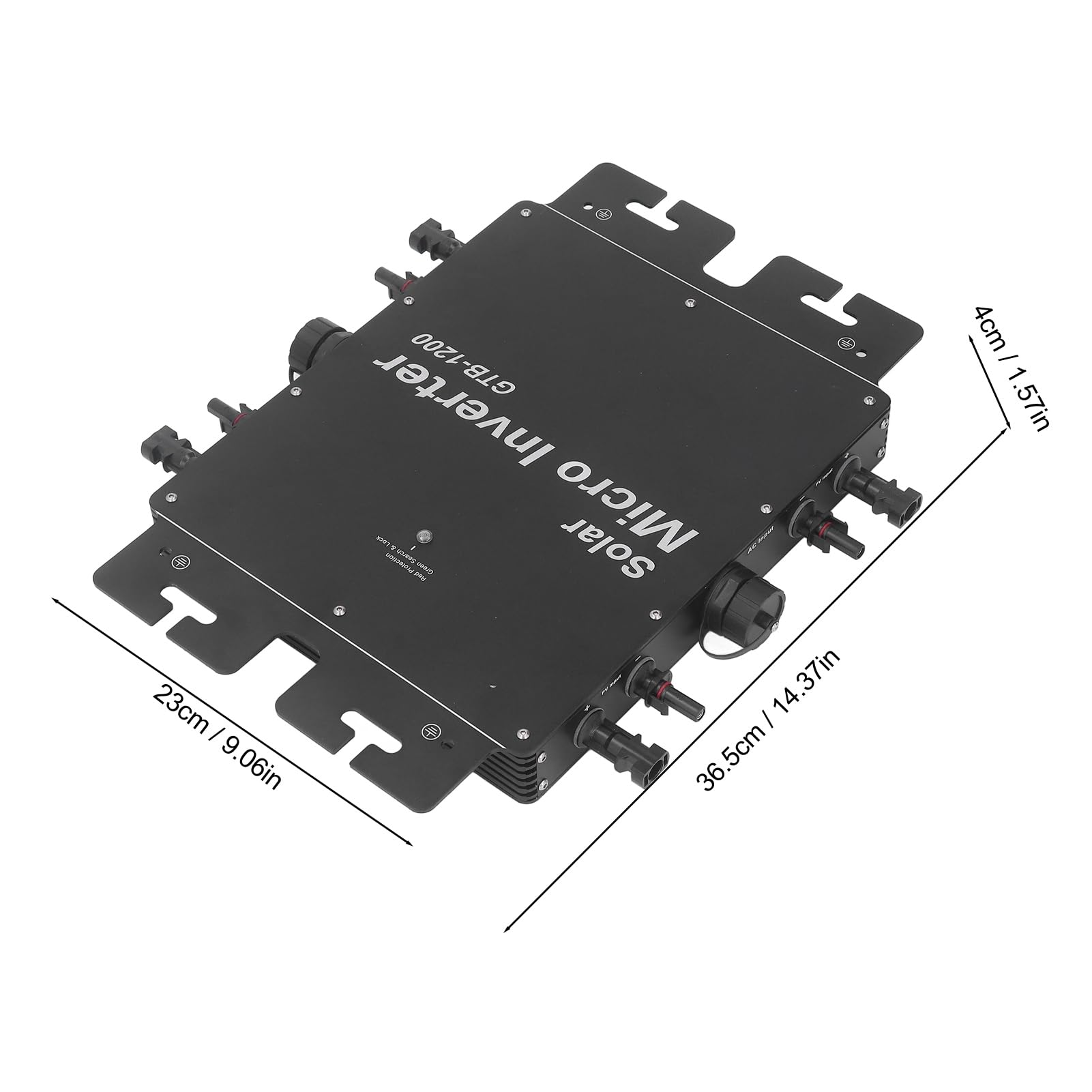 Fafeicy Falownik Mikro Sieciowy 1200W, MPPT WiFi, Wodoszczelność IP65