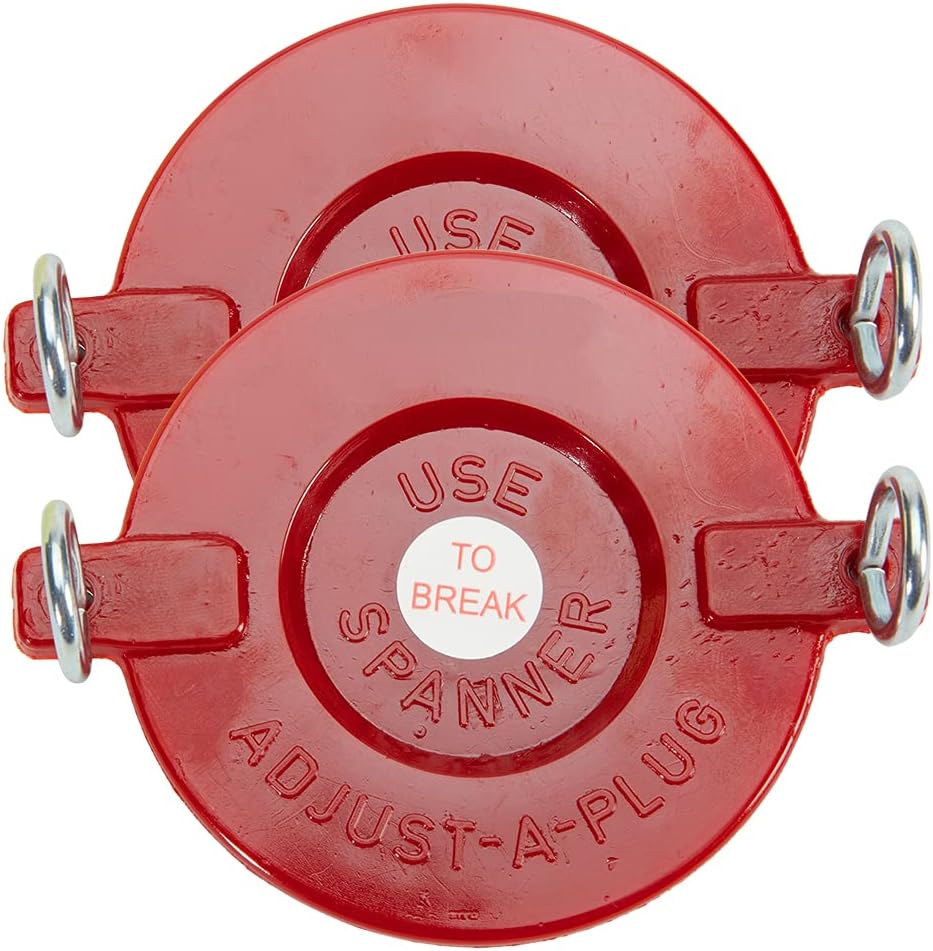 2 1/2" Plastic Breakable Fire Department Connection (FDC) Cap for Sprinkler and Standpipe Connections (2 Pack)