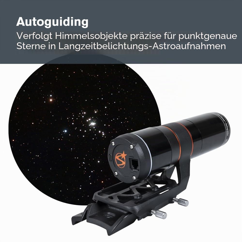 Celestron 94008 StarSense Autoguider Zubehör für computerisierte Teleskope, 3-minütige automat. Ausrichten, präzises Anvisieren und Leiten für Astroimaging, Montagemodellieren für die Astrofotografie | Zubehör für computergesteuerte Teleskope, 3-minütige