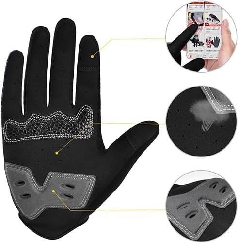 Luvas de ciclismo Luvas de ciclismo para uso externo à prova de choque para passeios noturnos com te