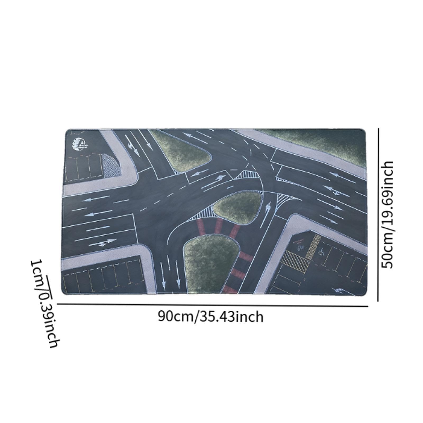 Tappetino Espositivo per Modellini di Auto in 1/64, Ideale per Parcheggi, Scene con Veicoli Pressofusi E Giochi. Materiale in Gomma, Adatto, 90x50cm