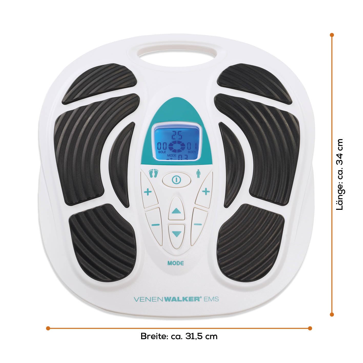 EMS Blutzirkulationsstimulator | zertifizierte medizinische Geräte + 4 EMS-Pads | Blutzirkulation in den Beinen | Mit Fernbedienung | Variable Intensität