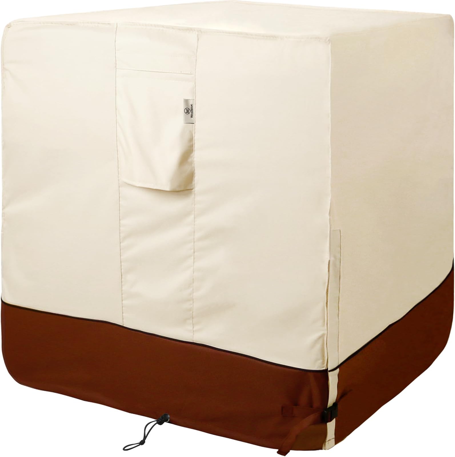 - Air Conditioner Cover for Outside Units-Heavy Duty 600D AC Cover for Outside Unit Waterproof & Resistant AC Unit Covers Outdoor Central Square (​Honey & Mocha, 30x30x32 inches)