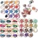 US Seller! Brithday Gift! Brand New 30 Mulit Color Cold Smoked Warmer Glitter Shimmer Pearl Loose Eyeshadow Pigments Mineral Eye Shadow Dust Powder Makeup Party Cosmetic Set by WindMax