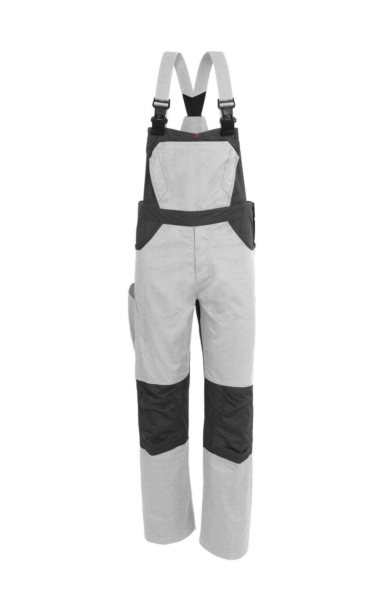 Qualitex Série X Unisexe Salopette, Long Pantalons de Travail Homme Et Femme,Berufs-Cargohose Nombreux Sacs Pantalon Artisanal Werkstatt-Blaumann Kniepolstertasche