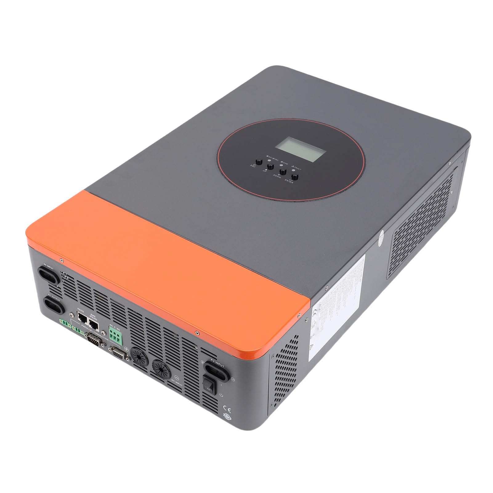 AUNMAS Hybrydowy Inwerter Solarny Czysta Fala Sinusoidalna Ładowarka z Inwerterem MPPT, Stop Aluminium 6200 W 120 A Regulowany Wyświetlacz LCD z Wejściem DC, do Tworzenia Kopii Zapasowych Systemów