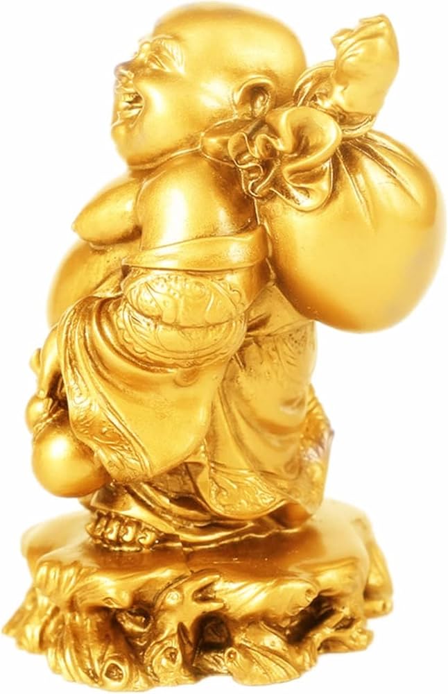 Amazon｜布袋様 置物 金 七福神 布袋さん 弥勒菩薩 仏像 オブジェ 金運