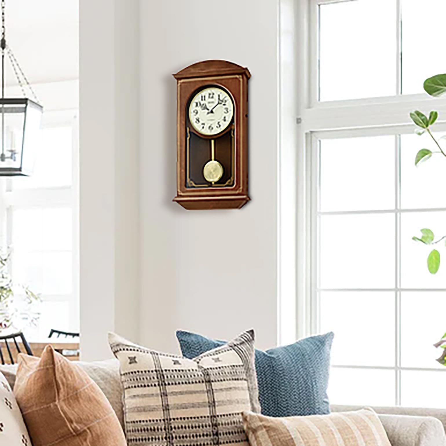 Amazon.com: SEIKO QXM610BLH 18 Melodies Pendulum Wall Clock, 18.1