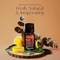 Vista 3 de Gya Labs Breathe Essential Oil Blends - 100% Pure Natural Breathe Easy Essential Oils from Eucalyptus, Peppermint and More for Humidifier Cleaner