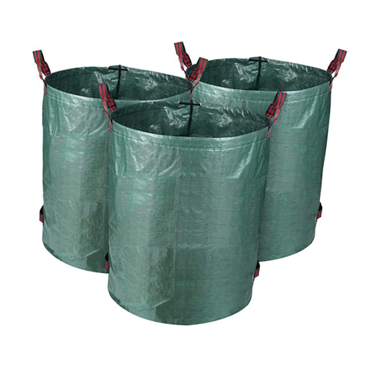 ibasenice 3Pcs Garden Folding Trash Bags for Leaves Grass Waste Durable Material Capacity Storage for Dead Plants Straw Debris Cleanup