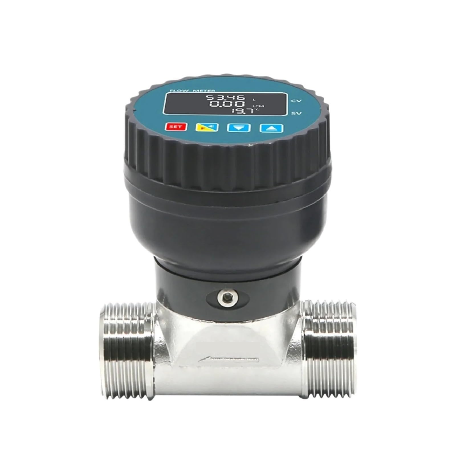 Medidor de Flujo con Pantalla Digital de Acero Inoxidable RS485, medidor de Flujo de Agua líquida de Alta precisión, Sensor de Flujo electrónico.(DN50)