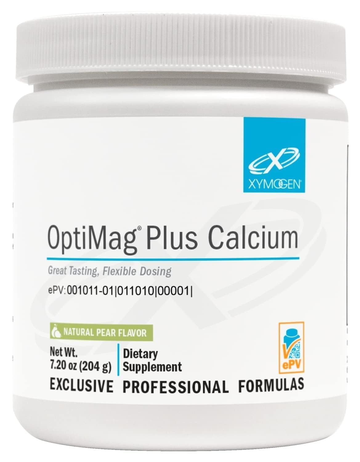 XYMOGEN OptiMag Plus Calcium, Pear Flavor, 30 Servings (7.2 oz)