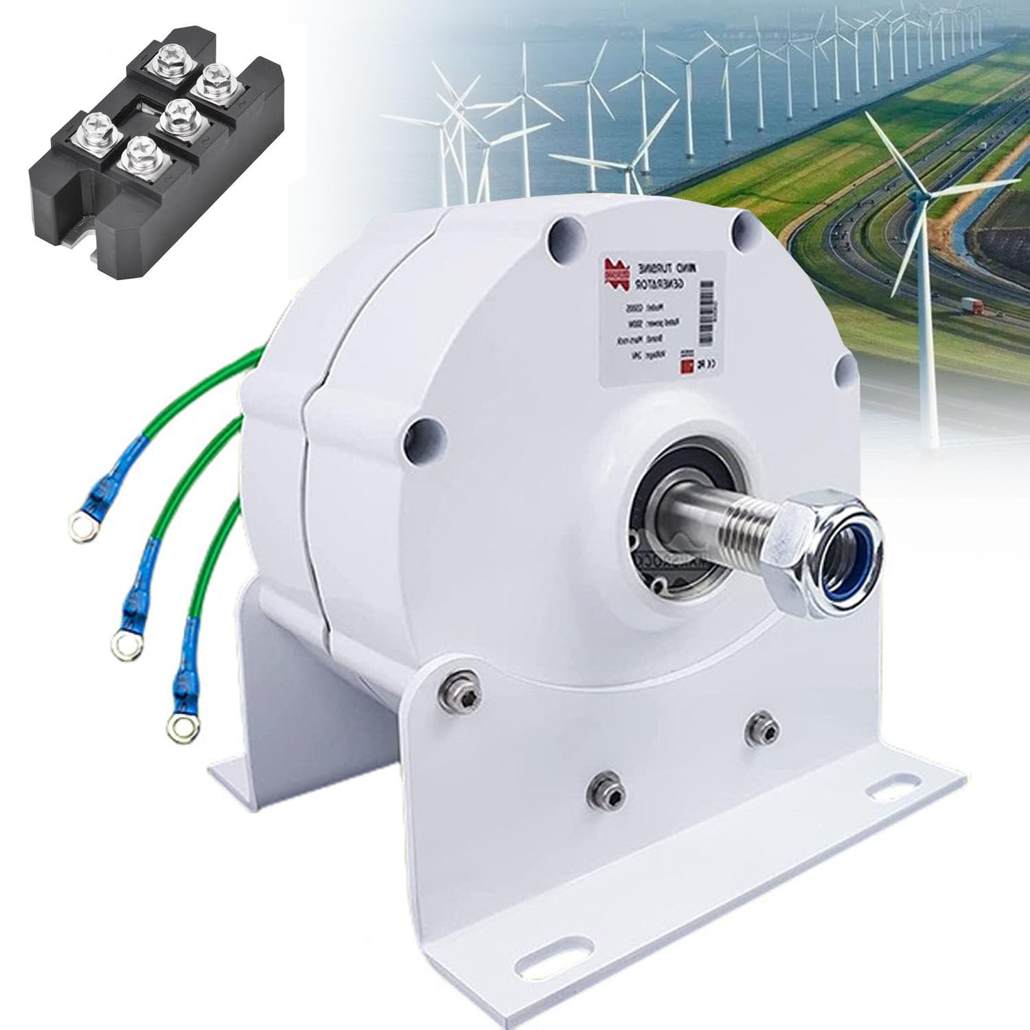 12000W AC Magnetgenerator 3 Phasen Getriebeloser Permanent-Magnetgenerator 600RPM Permanentmagnet Generator Lichtmaschine,48V