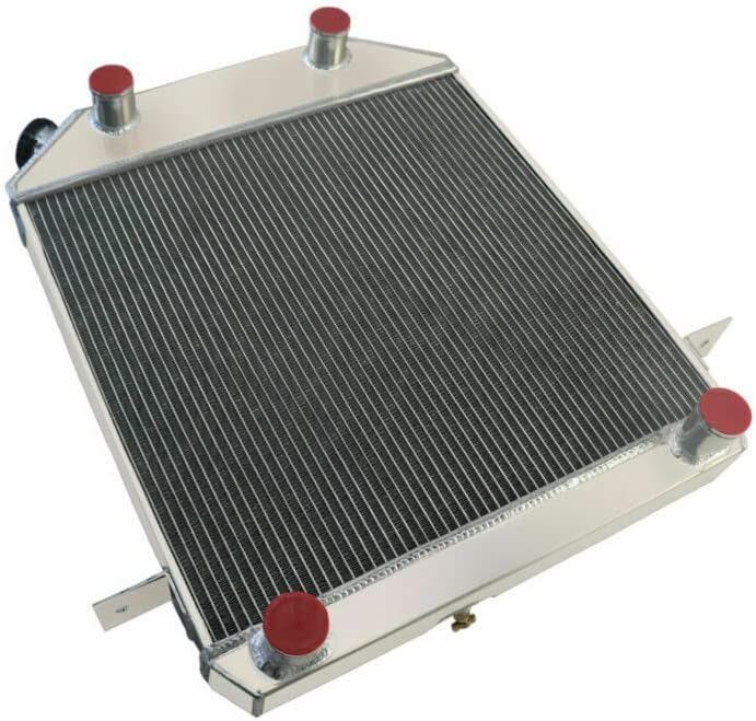 4 Row Aluminum Radiator for 1939-1941 Ford Flathead Engine V8, Deluxe Mercury O9A 99A Pickup Truck Radiators