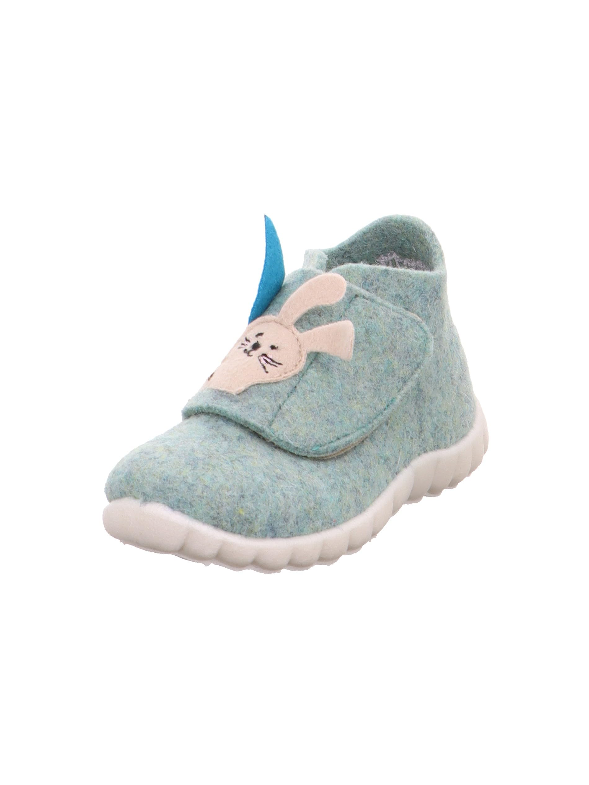 Superfit Happy Slippers 1-800295 Boys, Light Green 7010, 12.5 UK
