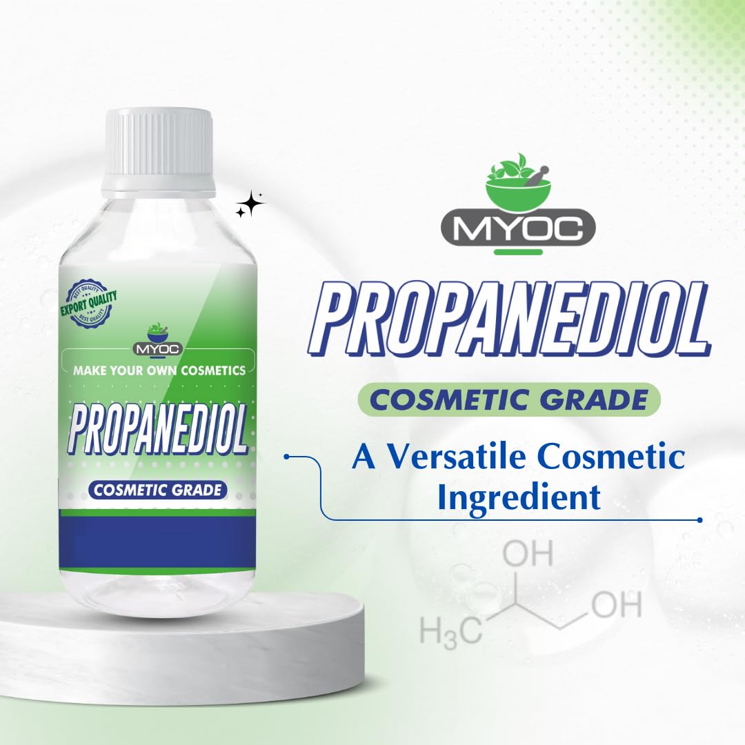 Myoc Propanediol – Cosmetic Grade Solvent & Carrier for Skincare, Personal Care, and DIY Formulations - 4.22 Fl Oz / 125ml