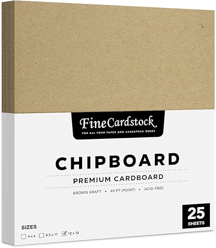 Hojas de cartón pesado de 4 x 6 pulgadas para álbumes de recortes de cartón aglomerado de 4 x 6 pulgadas, tableros de papel kraft marrón, ideal para