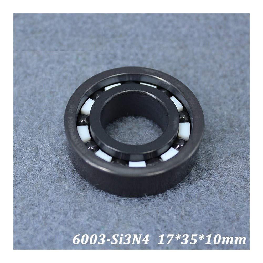 6003 6003CE Cojinete de cerámica Completo 17 * 35 * 10 mm Si3N4 Material Todos los rodamientos de Bolas de cerámica de nitruro de silicio