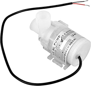 Ultra Quiet Mini DC 12V 12W White Food Grade Brushless Ultra Quiet Submersible Water Pump for Fish Tank, Pond, Aquarium