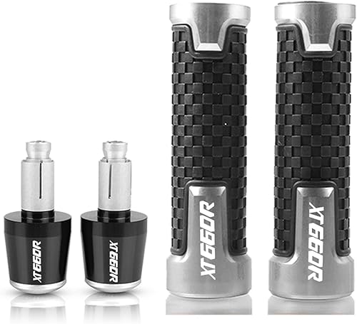 Miniatura 7 de Accesorios de motocicleta motocicleta Agarraderas de mano Bar Sets Manillar Grip Extremos Plug 78 '' 0.866 in para Yamaha XT660R 2004 2005 2006