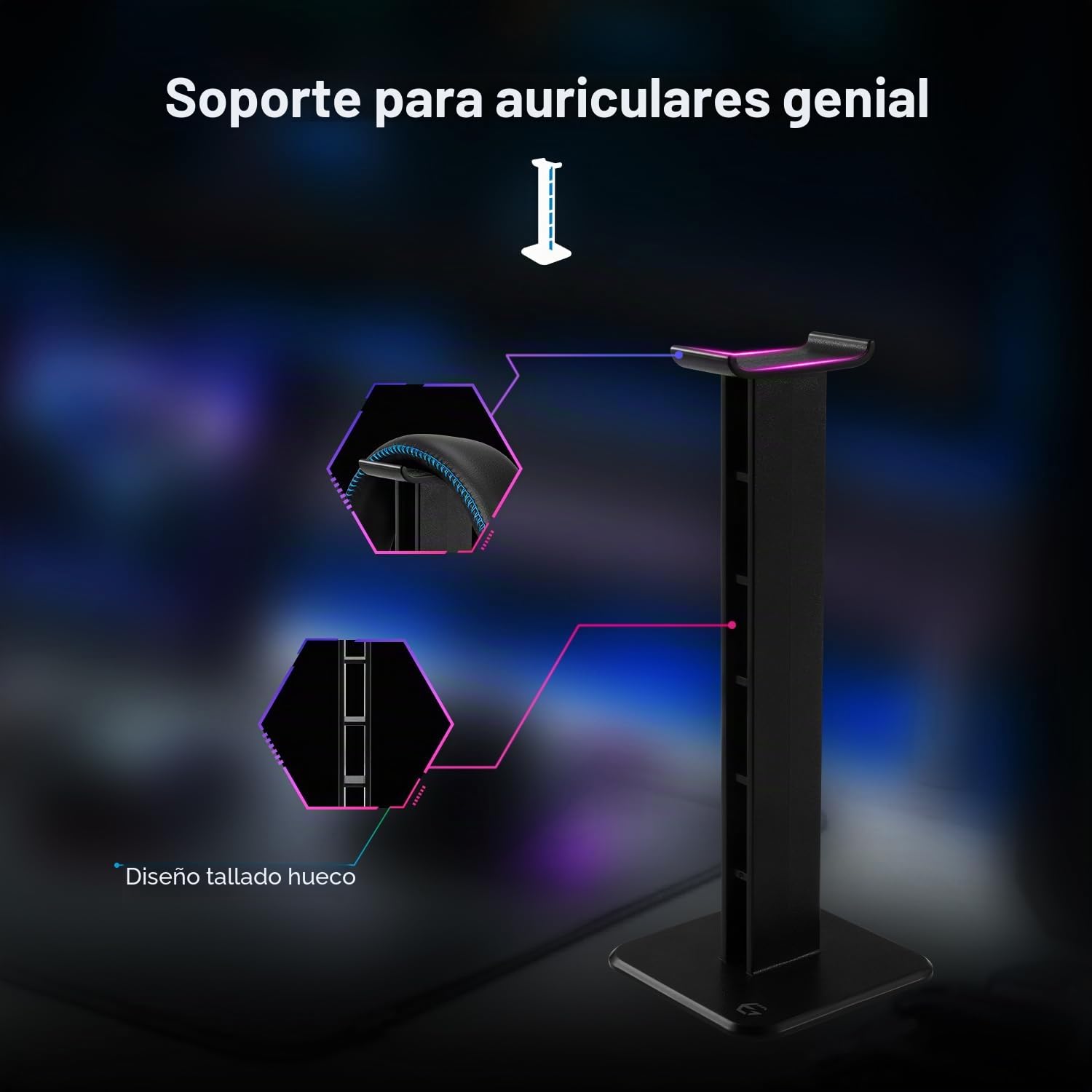 Mando Gaming Negro/Azul Bluetooth Playstation 4