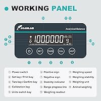 Vista 3 de JOANLAB Balanza analítica digital de 0.1mg x220g balanza analítica automática de calibración interna de laboratorio de precisión con puerto serie